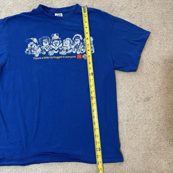 Mcdonalds Shirt Men’s Large Blue McNugget Buddies (Fits Medium) Employee Tee - Picture 7 of 8